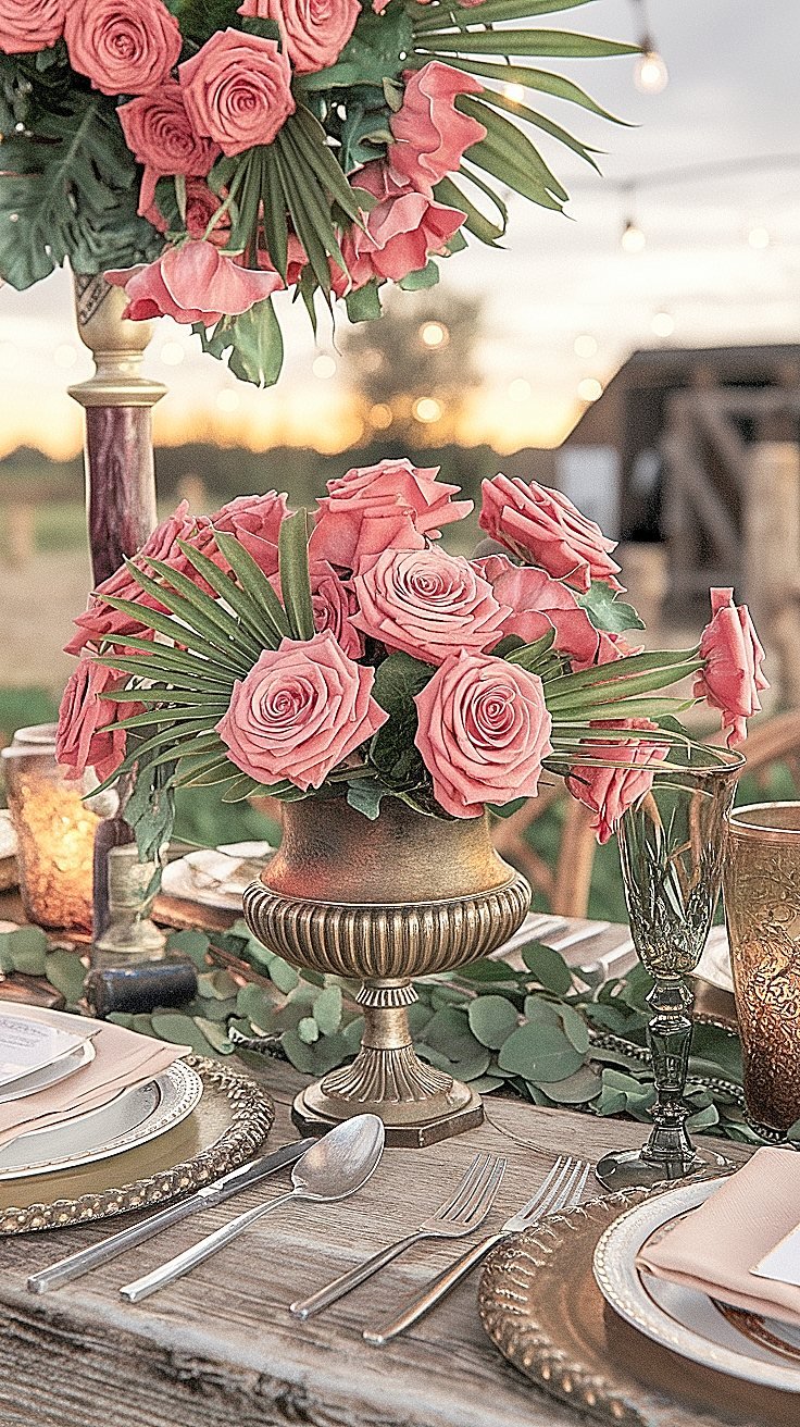 Boho-Rustic Tropical Rose Ideas for Outdoor Celebrations ...
