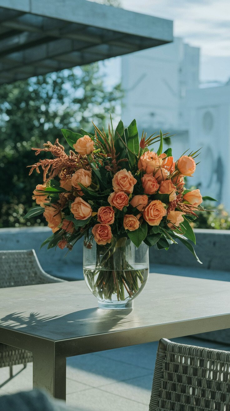 Seasonal Tropical Rose Arrangements for Dynamic Patios ...