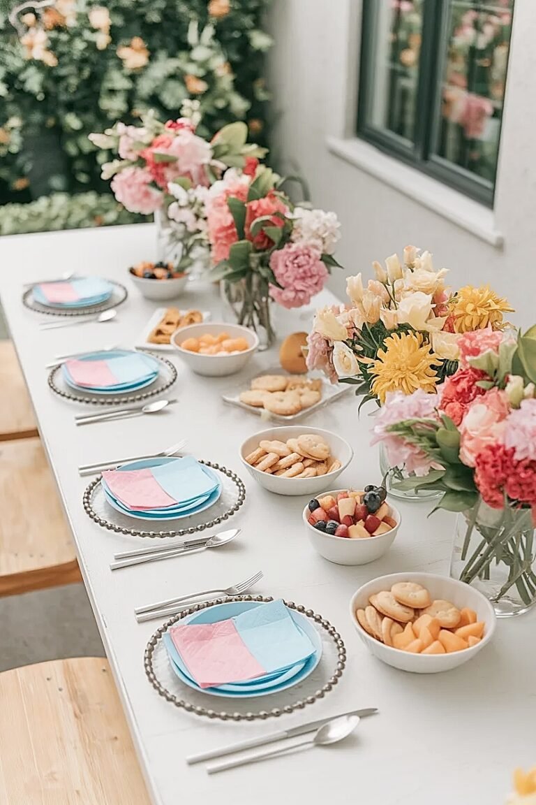 Ways to Decorate a Small Kids Patio Party with Compact Summer Flowers ...